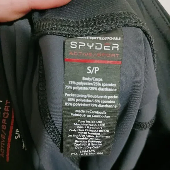 Spyder Full Length Camo Leggings with Side Pockets Women's Size S/P - Picture 4 of 4